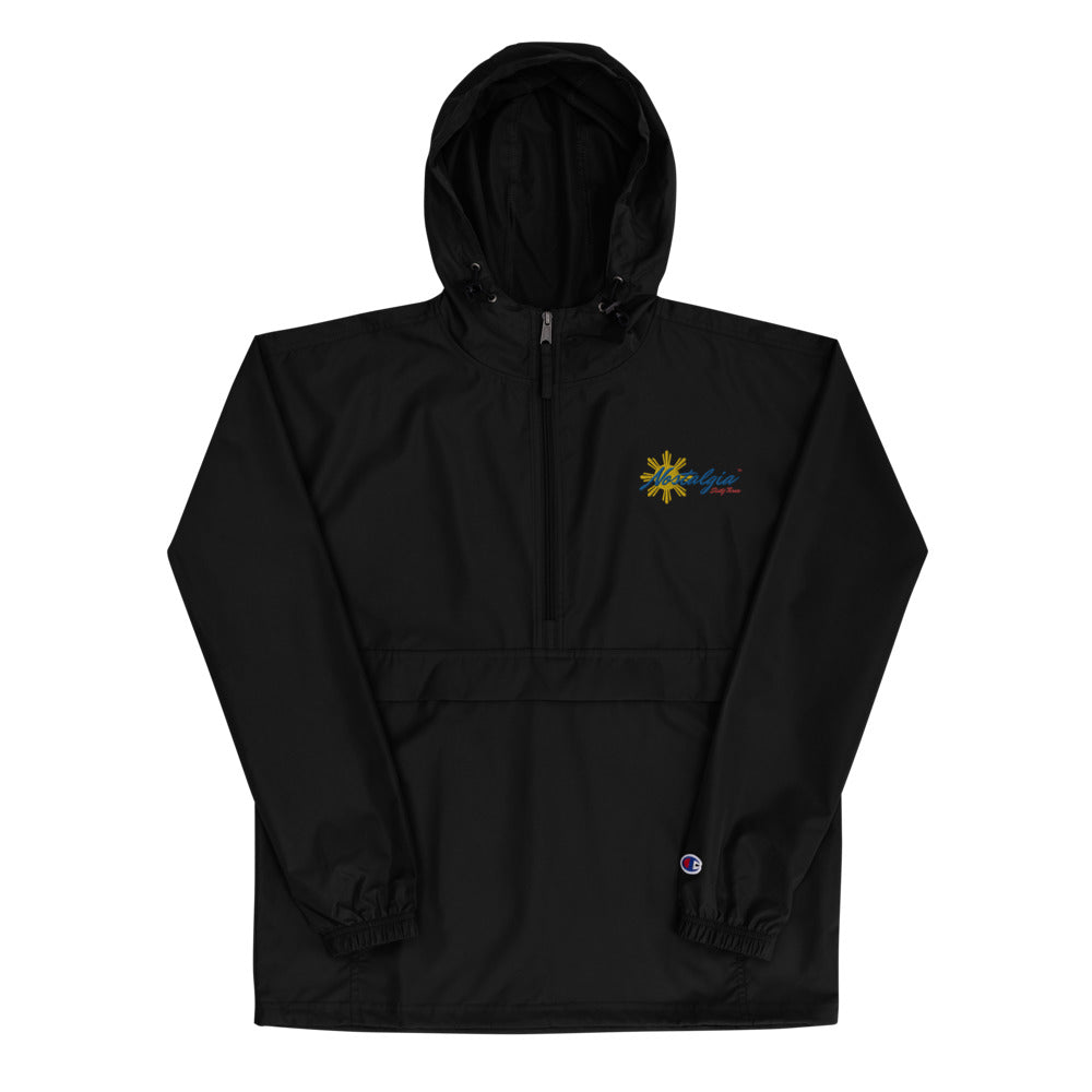 Nostalgia63 Sun Embroidered Champion Packable Jacket