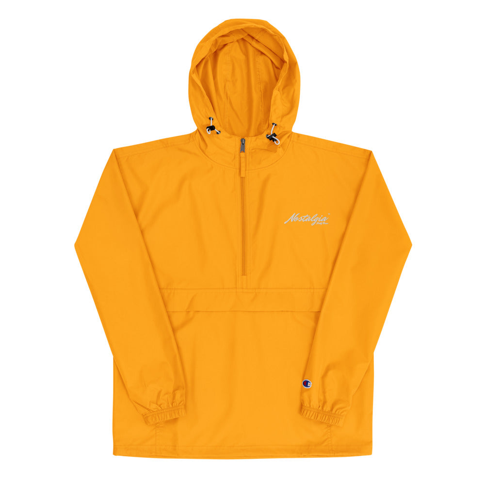 Nostalgia63 Embroidered Champion Packable Jacket (white logo)