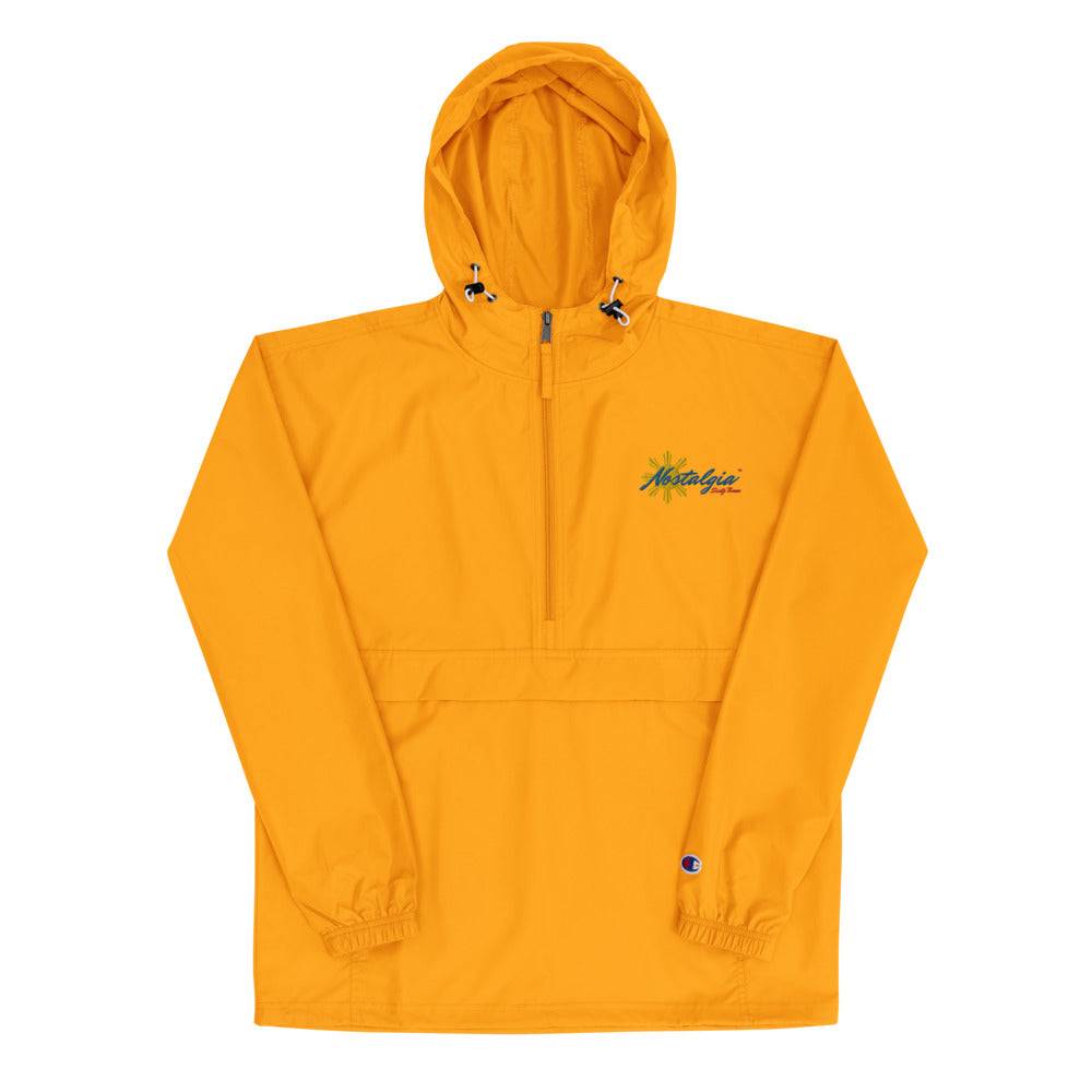 Nostalgia63 Sun Embroidered Champion Packable Jacket