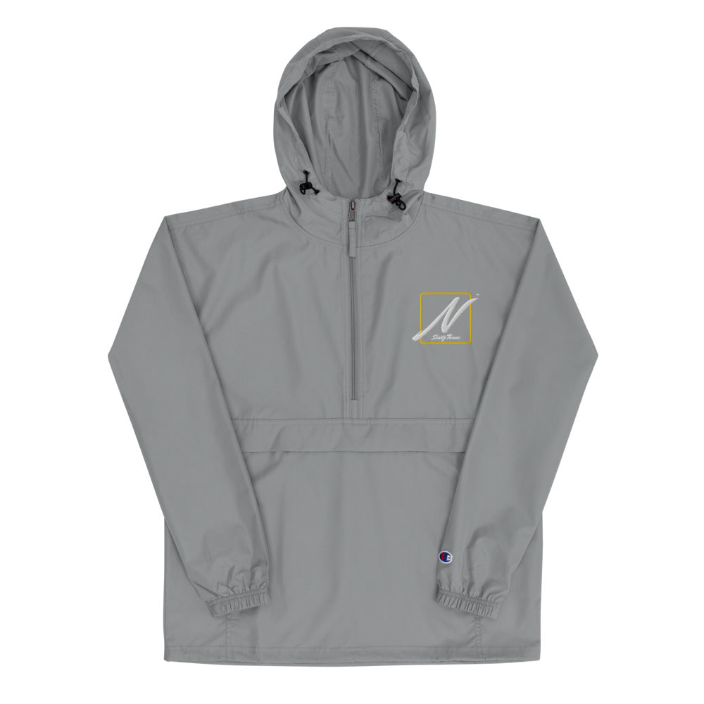 Nostalgia63 Embroidered Champion Packable Jacket (white/gold)