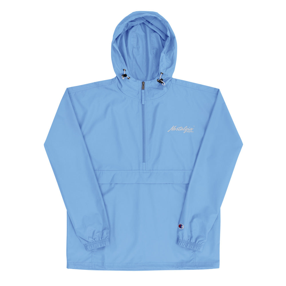 Nostalgia63 Embroidered Champion Packable Jacket (white logo)