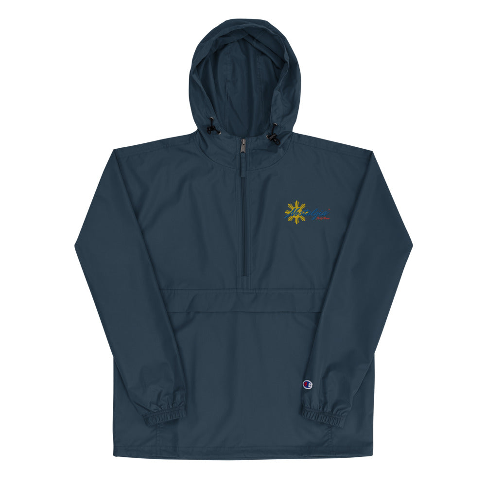 Nostalgia63 Sun Embroidered Champion Packable Jacket