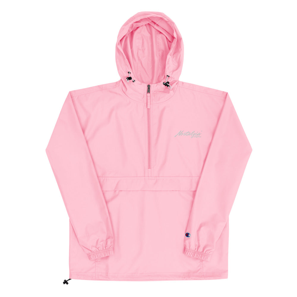Nostalgia63 Embroidered Champion Packable Jacket (white logo)