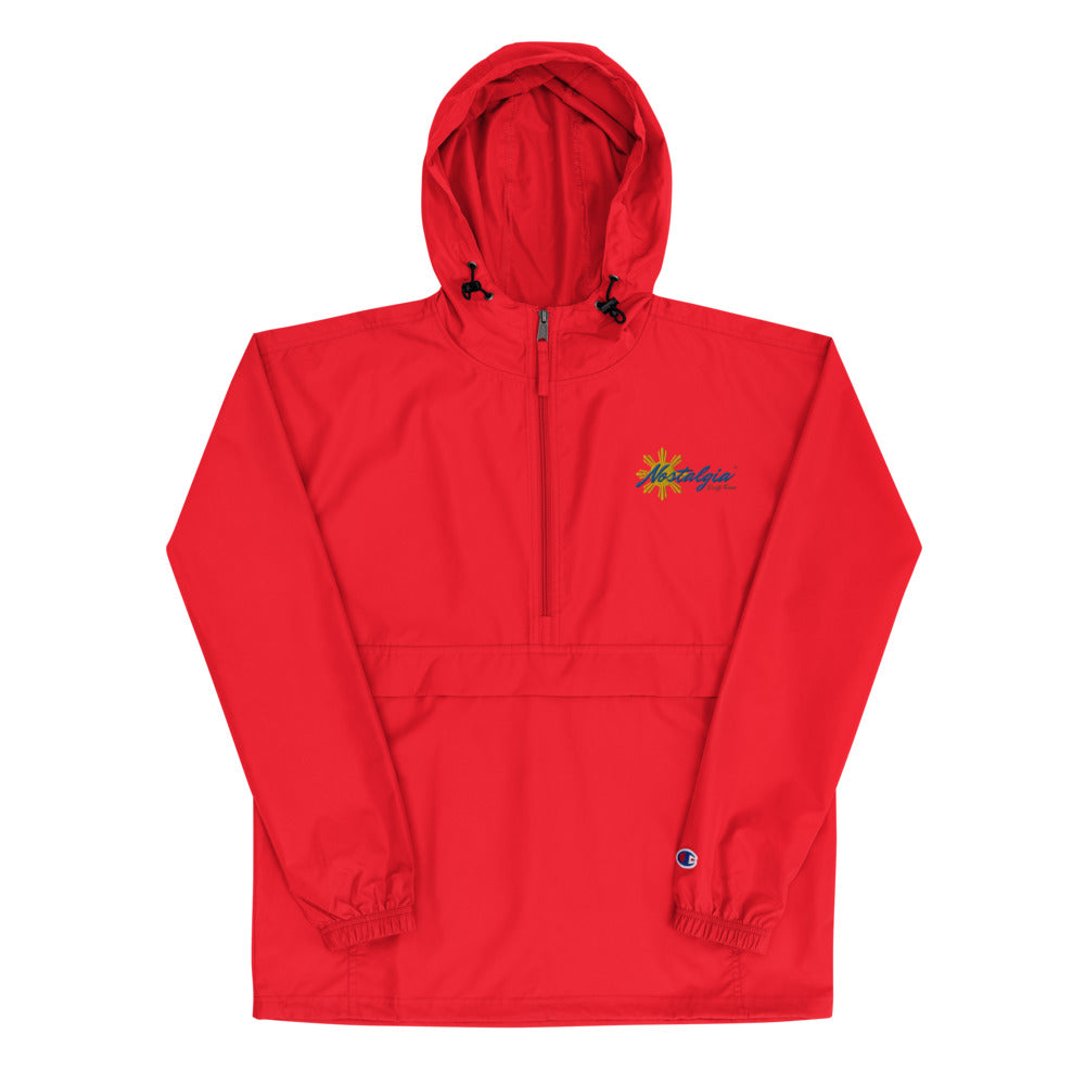 Nostalgia63 Sun Embroidered Champion Packable Jacket