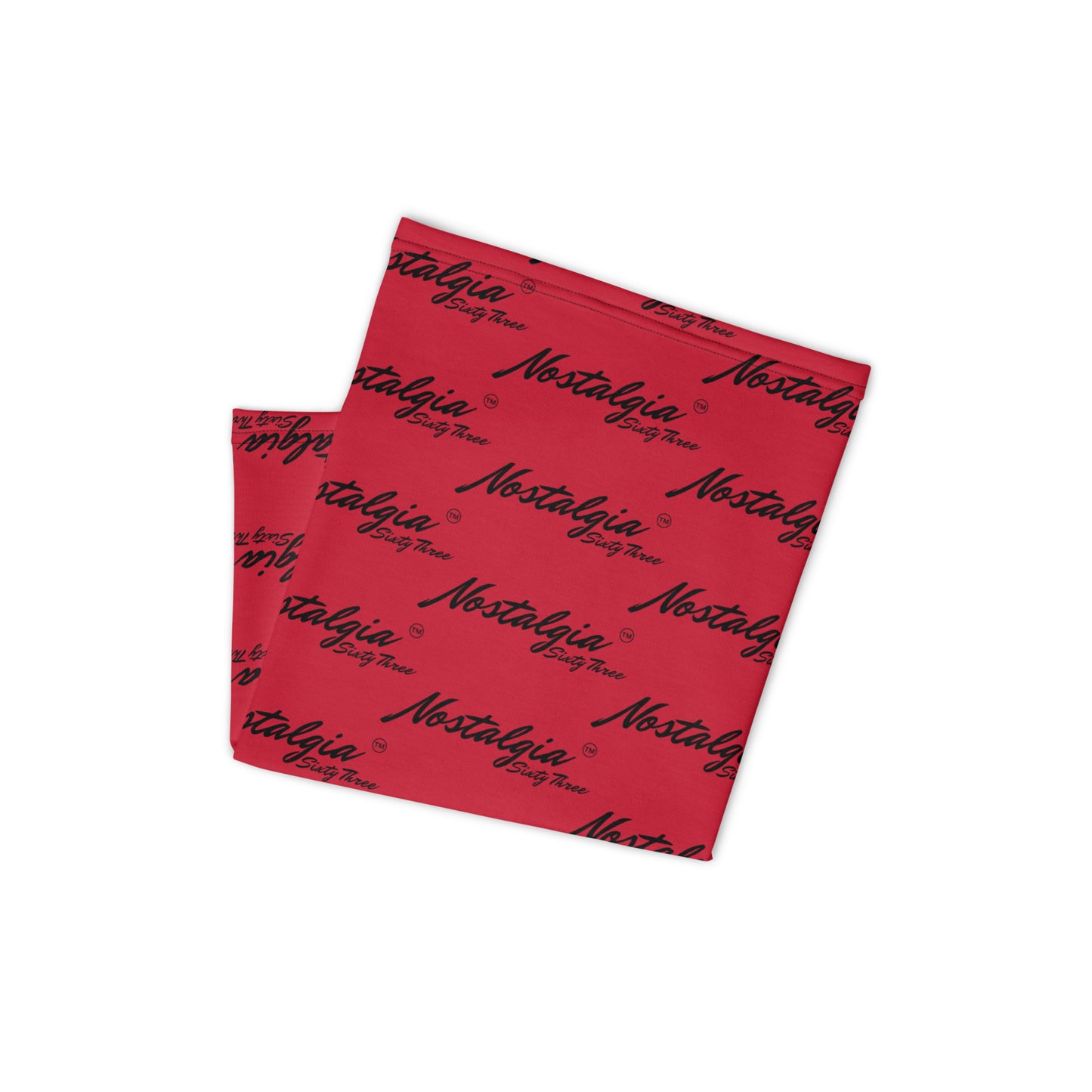 Logo Neck Gaiter (Red/Blk)