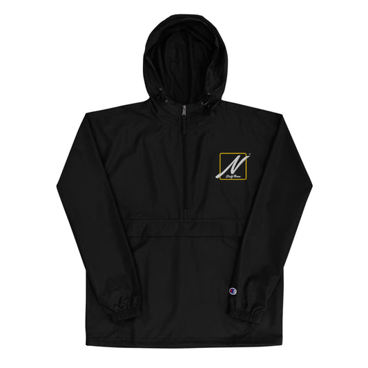 Nostalgia63 Embroidered Champion Packable Jacket (white/gold)