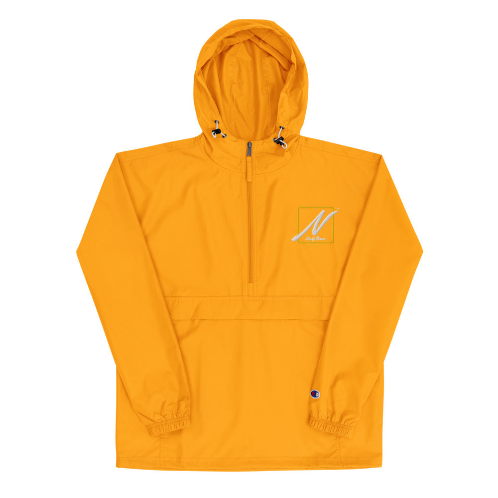 Nostalgia63 Embroidered Champion Packable Jacket (white/gold)