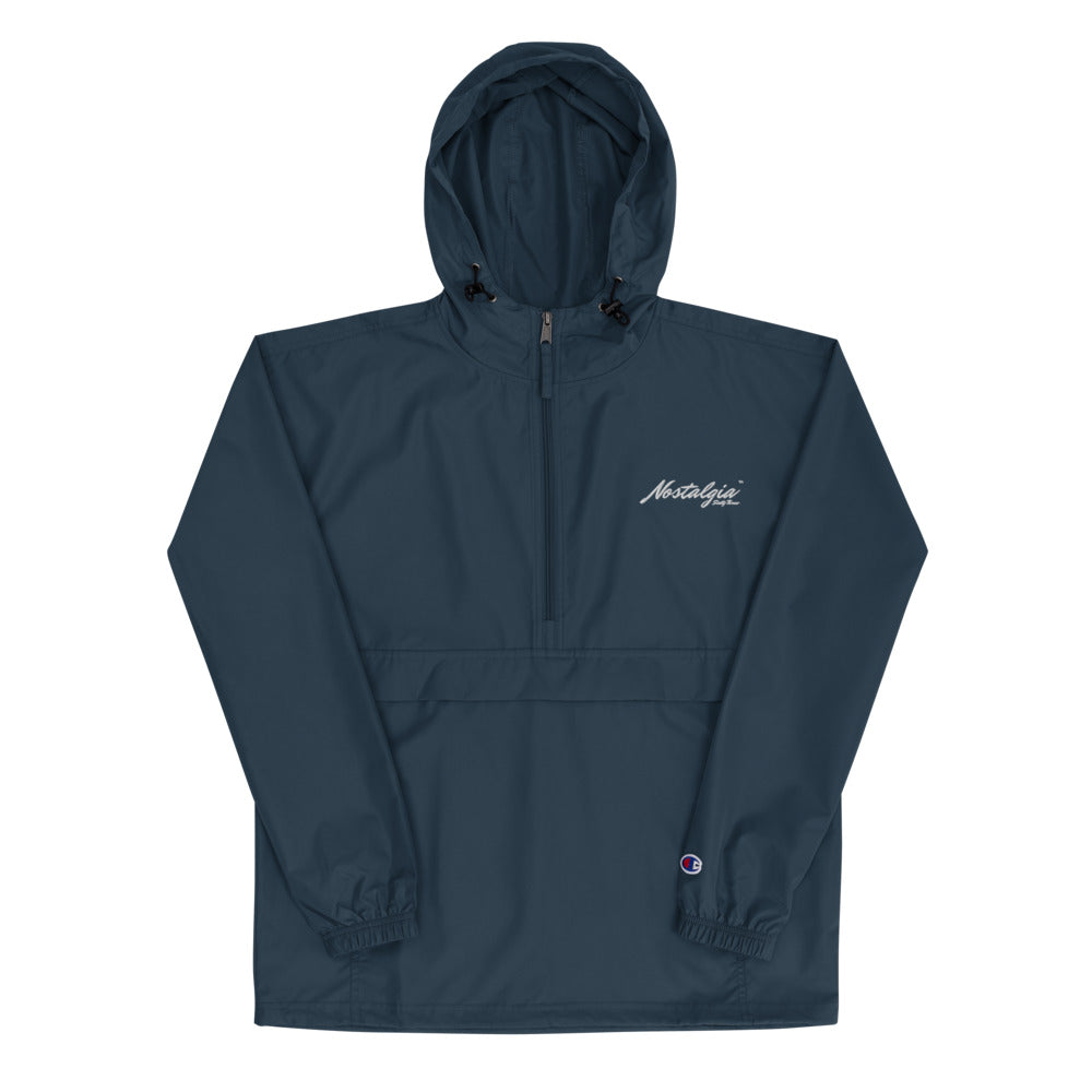 Nostalgia63 Embroidered Champion Packable Jacket (white logo)