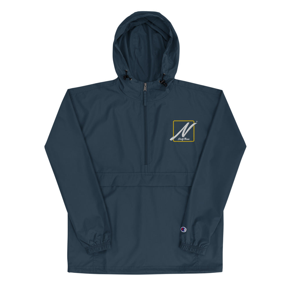 Nostalgia63 Embroidered Champion Packable Jacket (white/gold)