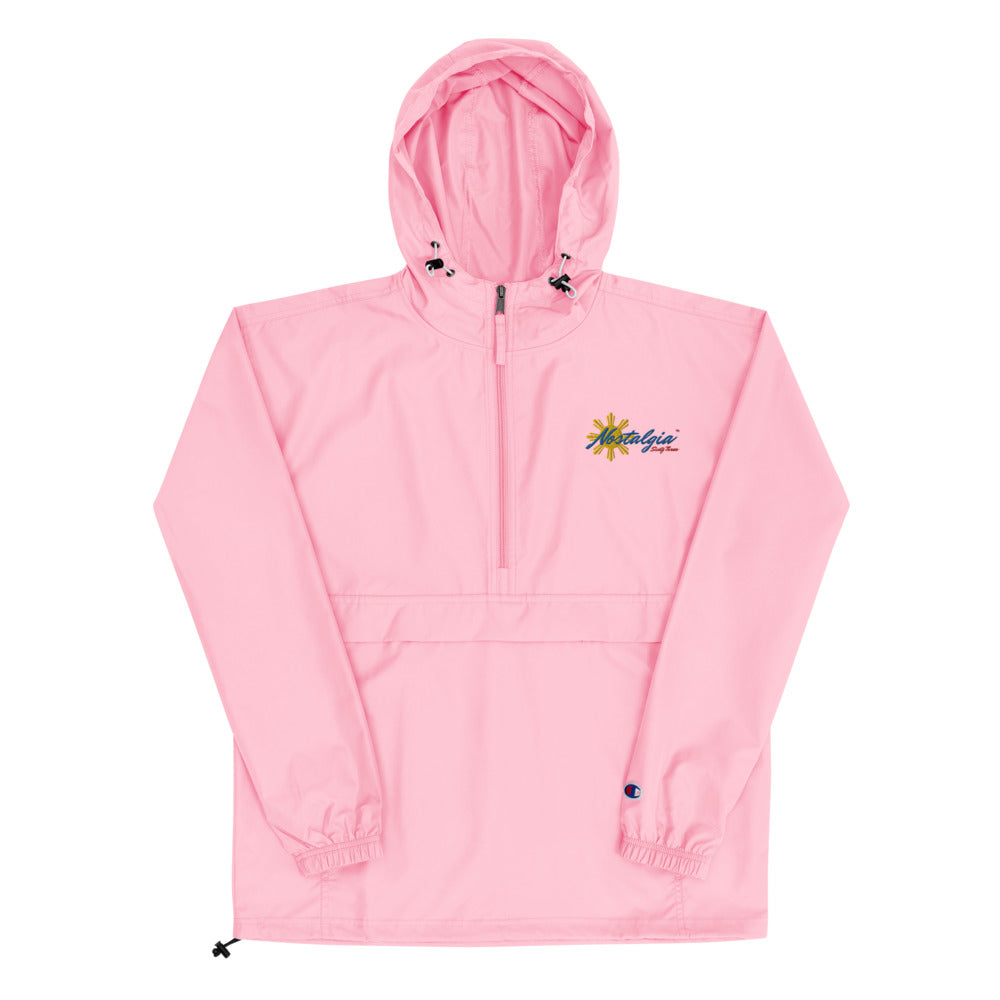 Nostalgia63 Sun Embroidered Champion Packable Jacket