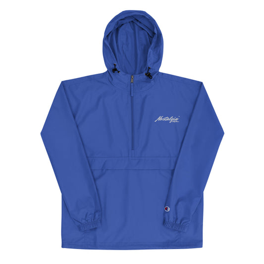 Nostalgia63 Embroidered Champion Packable Jacket (white logo)