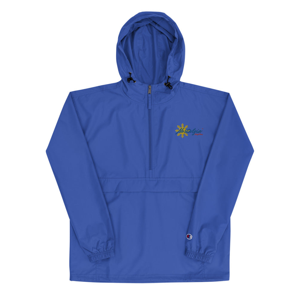 Nostalgia63 Sun Embroidered Champion Packable Jacket