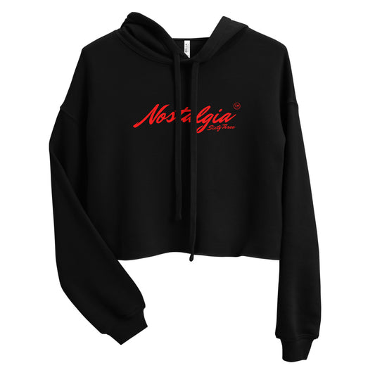 Nostalgia63 Logo Crop Hoodie (red)